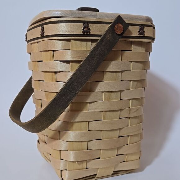 2007 Longaberger Basket Boyds Bear Country Basket Feast Signed Wendy Longaberger - Picture 4 of 16